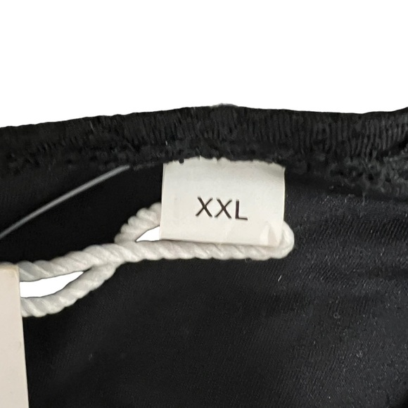 NWT CUPSHE Women's Bikini Top Size XXL Black Ruffle Swimsuit Top - Picture 7 of 13